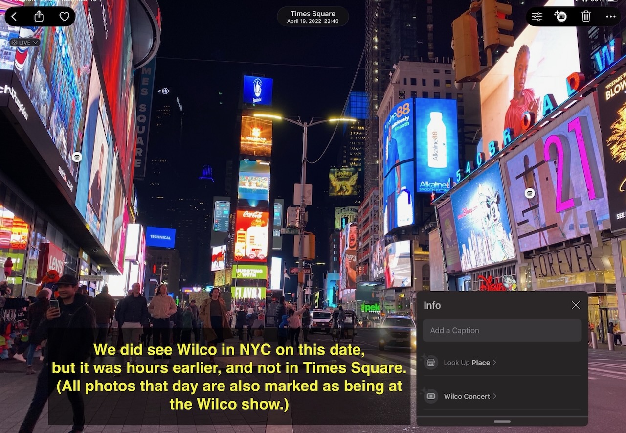 Wilco in NYC, but not in Times Square