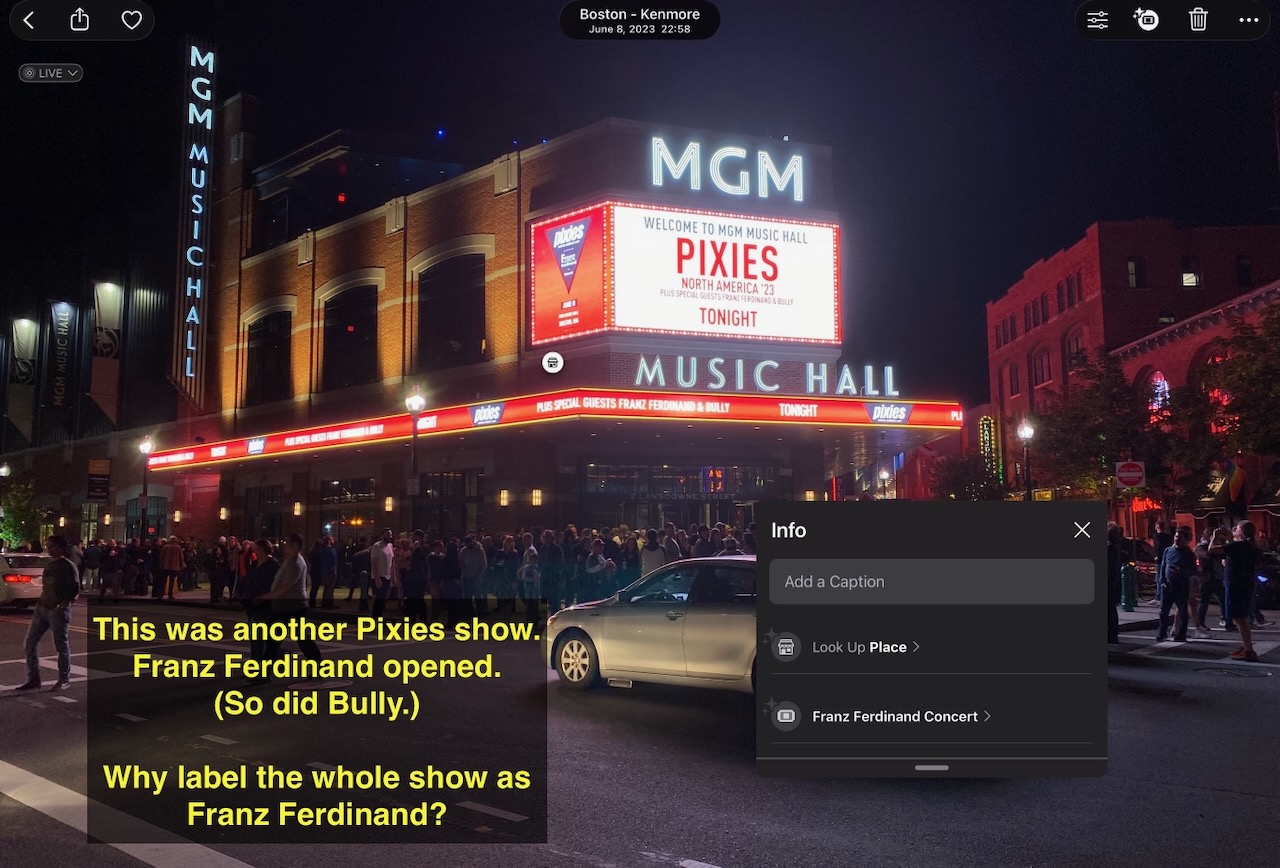 Pixies, with Franz Ferdinand opening