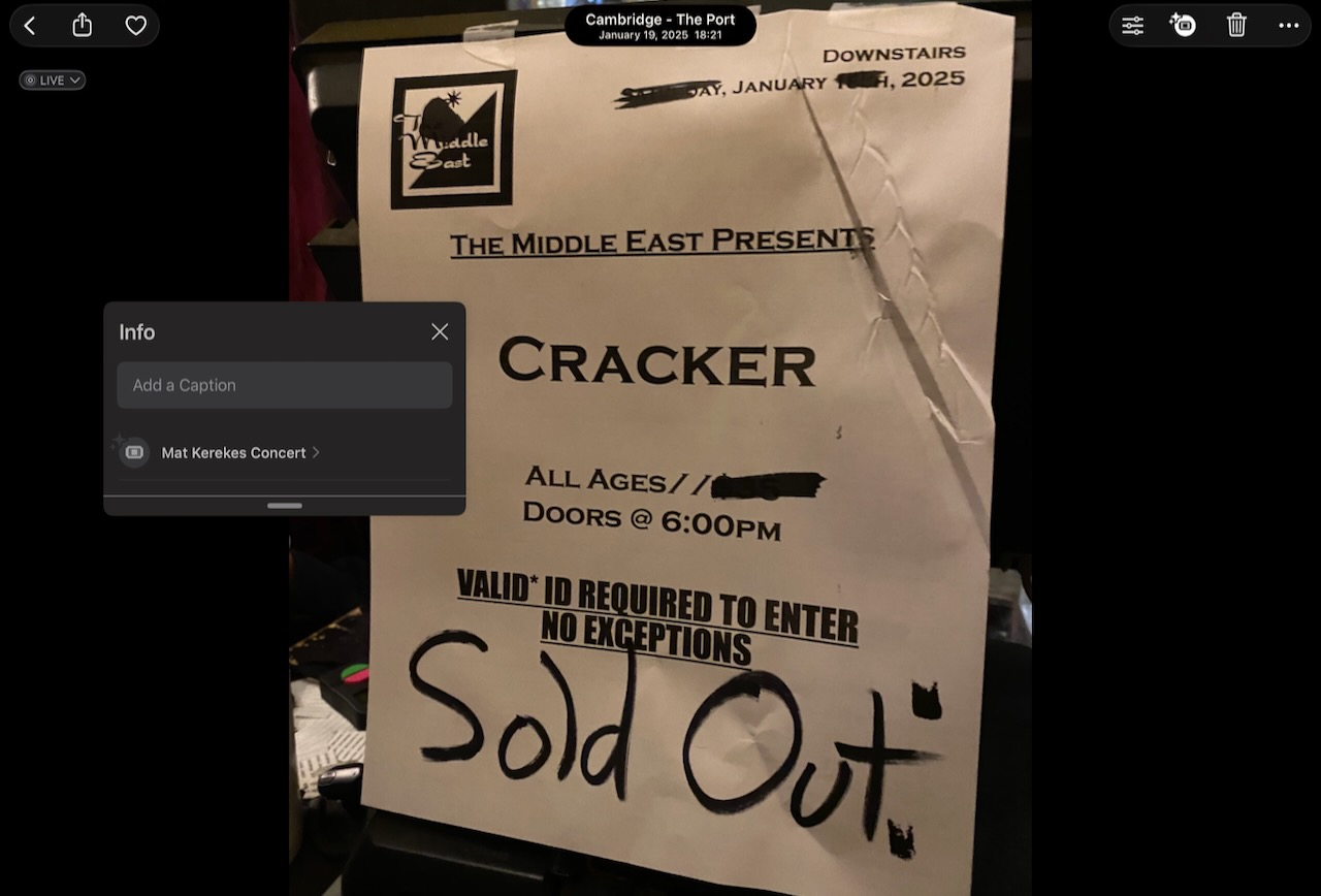 Cracker at the Middle East Downstairs