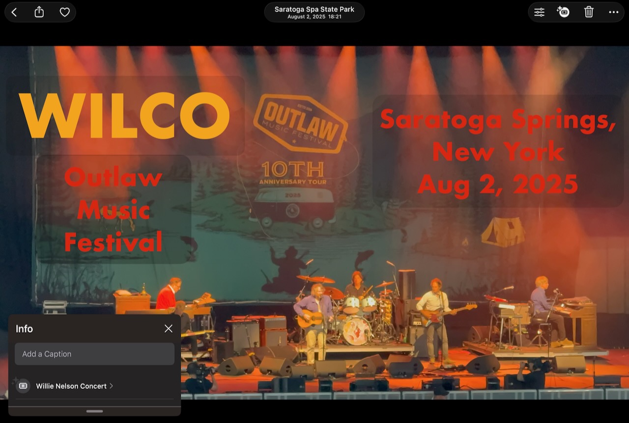 Wilco at Outlaw Music Festival 2025, not Willie Nelson