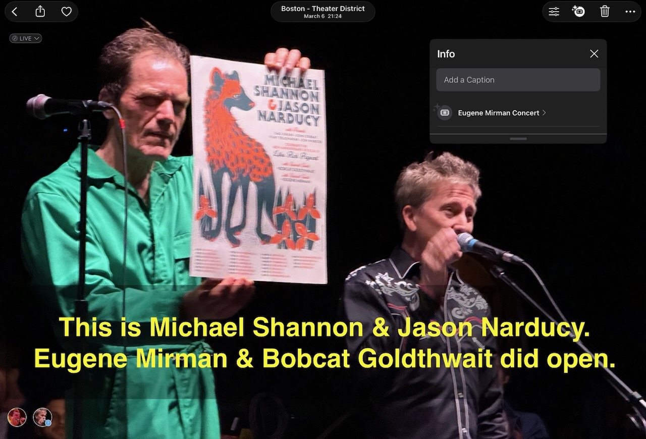 Michael Shannon, Jason Narducy & friends R.E.M. tribute show, with comedians Eugene Mirman & Bobcat Goldthwait opening