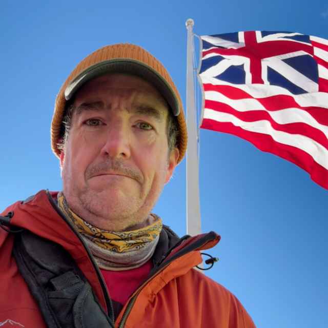 Photo of Chris Devers at Prospect Hill Tower, Somerville.